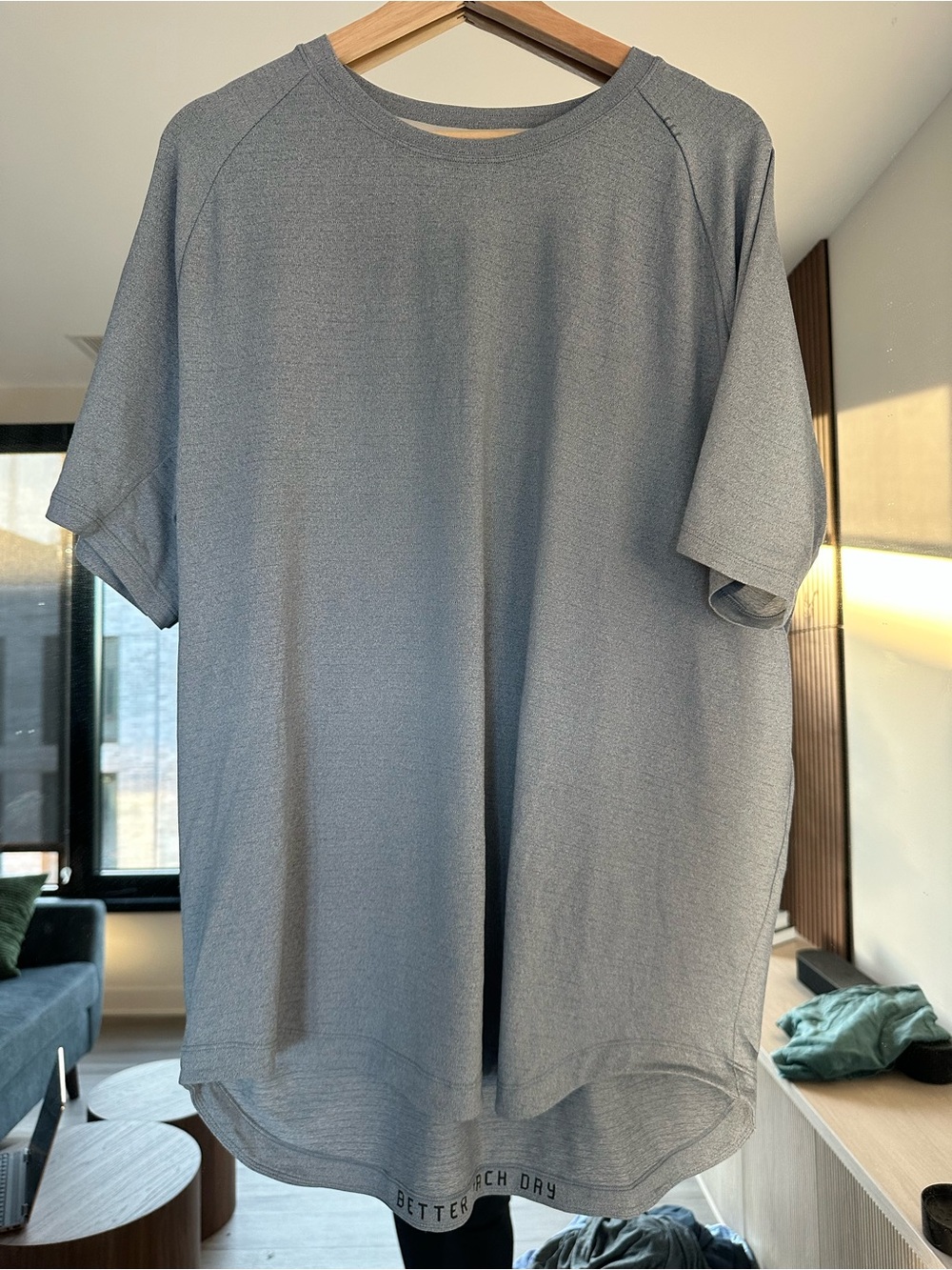 Lululemon Drysense Men's Crewneck Short Sleeve Shirt — Gray